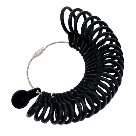 Juego de tallas de anillos NIUPIKA, medidor de tamaño de dedos, tallas de joyas