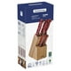 thumbnail image 4 of Juego de Cuchillos Tramontina Polywood con Láminas de Acero Inoxidable y Mangos de Madera Tratada Rojo con Soporte de Madera 6 Piezas, 4 of 4