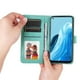 thumbnail image 5 of Funda tipo cartera FOXDOCK para OPPO Reno 7 5G , diseño girasol en relieve, cuero PU, cierre magnético, soporte y tarjetero, 5 of 5