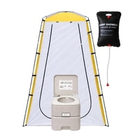 Miglu - Baño Químico Portátil Con Carpa Y Ducha Solar 20 L Para Camping