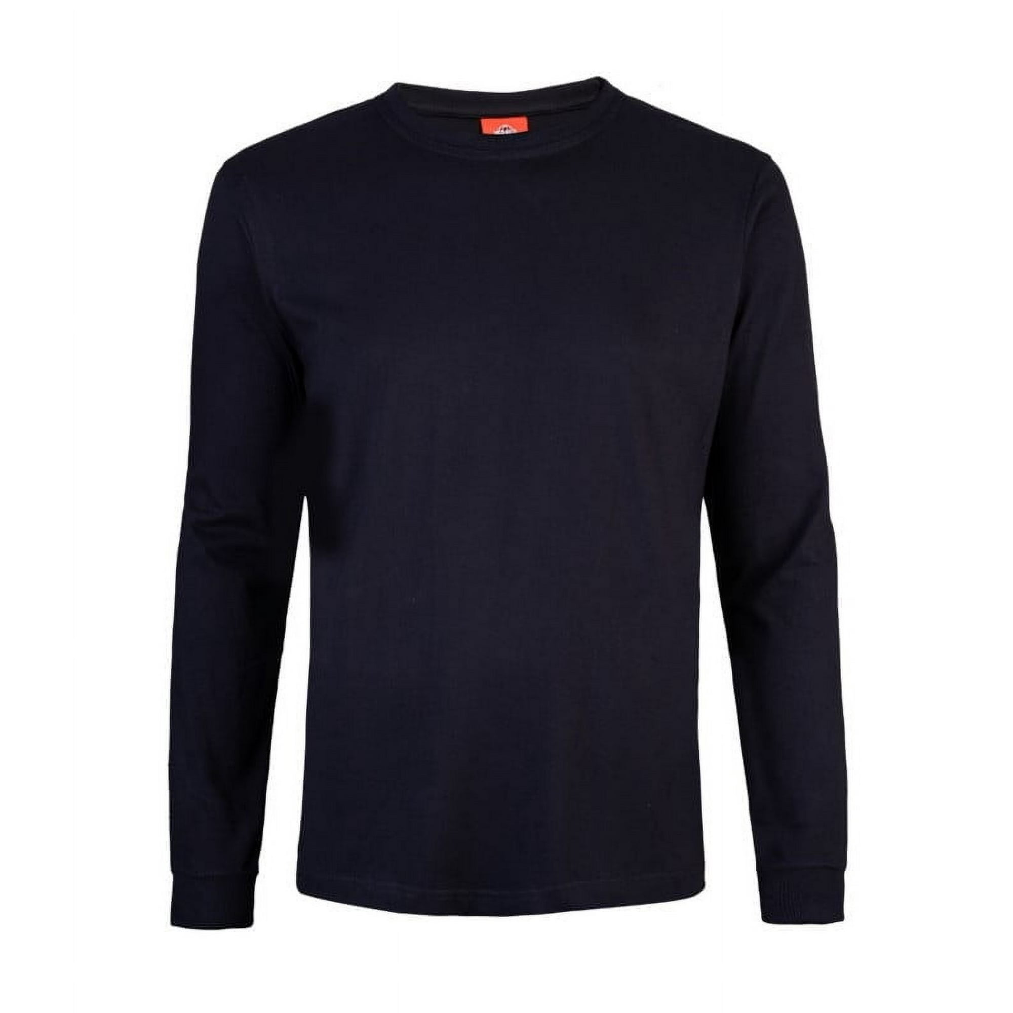 T-world - Polera 100% Algodón Manga Larga Hombre Azul