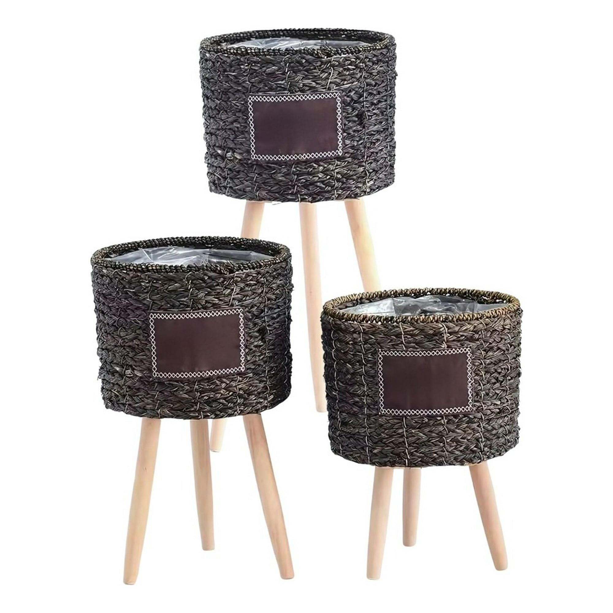 Genérico - Set Maceteros Modernos Soporte Macetas Jardín Patas Jhn