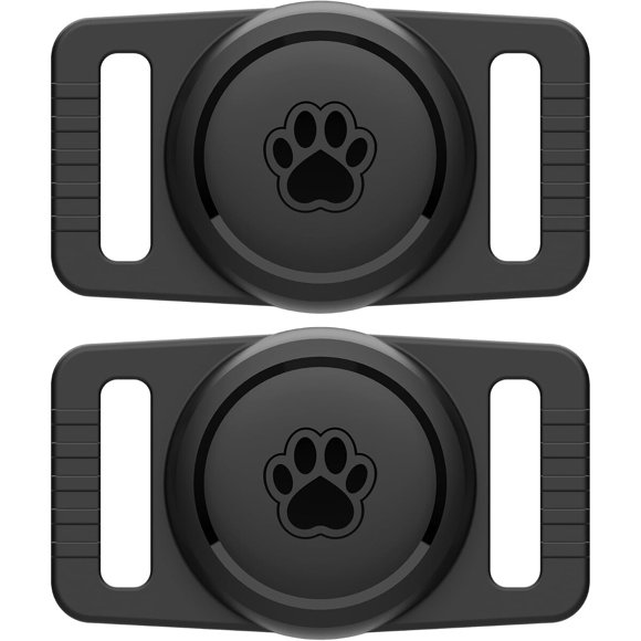 GOCII para AirTag: soporte impermeable para collar de perro, paquete de 2