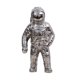 thumbnail image 1 of Estatuilla De Hombre Espacial De Cerámica Escultura Astronauta Cosmonauta Estatua Arte Plata, 1 of 5