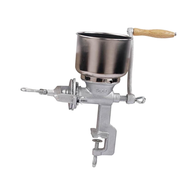 Máquina de molino de maíz, molino de hierro manual, molino de granos, maní, abrazadera de mesa, garbanzos, pimienta, especias secas, máquina de molien