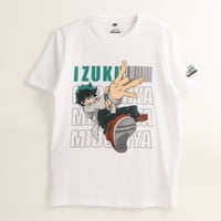 Polera Manga Corta Hombre Print Blanco My Hero Academia