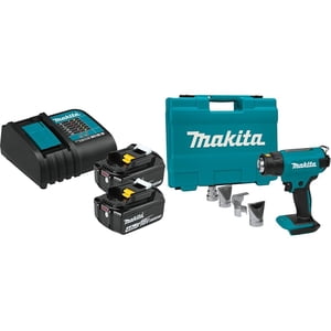 Makita - Paquete De Inicio De Batería Y Cargador De 18 V Y 4 0 Ah Con Pistola De Calor
