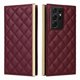 thumbnail image 1 of Funda Tipo Cartera Acolchada con Correa para Samsung Galaxy S21 Ultra 5GRojo, 1 of 6