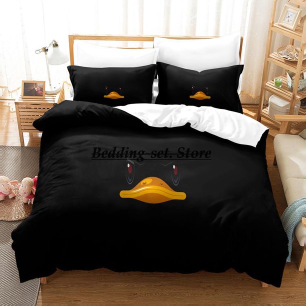 Black duck Bedding Set Bed Set Aldult Kid Bedroom Duvetcover Sets Bed Sheet Set