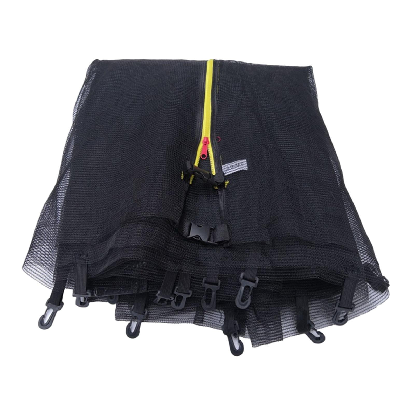 Magideal - Red Para Trampolín, Protección Envolvente, Caja Fuerte Para Interiores Y Exteriores Para Niños, Red Segura Resistente Al Desgaste Para Marcos Redondos 8 Pies 6 Postes