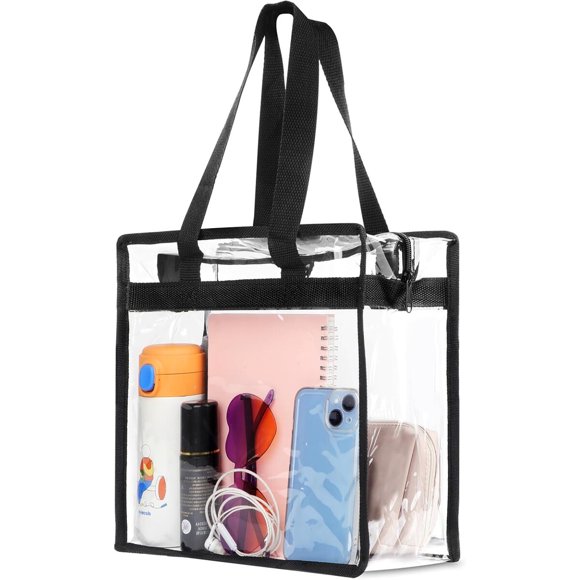 Hoiny Clear Bag for Stadium Events Approved, 12x6x12 Large Tote