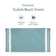 thumbnail image 2 of Toalla de playa LANE LINEN de gran tamaño, paquete de 4 unidades, 39 x 71 cm, color verde cazador, 2 of 9
