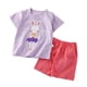thumbnail image 1 of Pijama Niña Algodon Manga Corta Short Conejita Morada violeta 36, 1 of 2