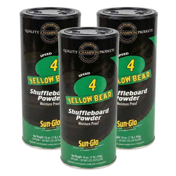 Polvo para Shuffleboard Sun-Glo Velocidad 4 Media 454 g Pack de 3
