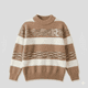 thumbnail image 1 of Sueter Ni o Invierno Tejido Rayado Cuello Alto Moda Infantil, 1 of 3