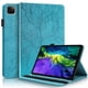 thumbnail image 1 of Funda con relieve del Árbol de la Vida para tablet ipad Pro 12.9(2024) con soporte, ranuras para tarjetas y soporte para lápiz óptico. Azul, 1 of 5
