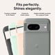 thumbnail image 3 of Funda para teléfono Google Pixel 8 de silicona resistente a las manchas, color carbón, 3 of 4