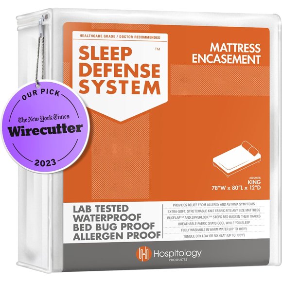 HOSPITOLOGY PRODUCTS Mattress Encasement Zippered Bed Bug