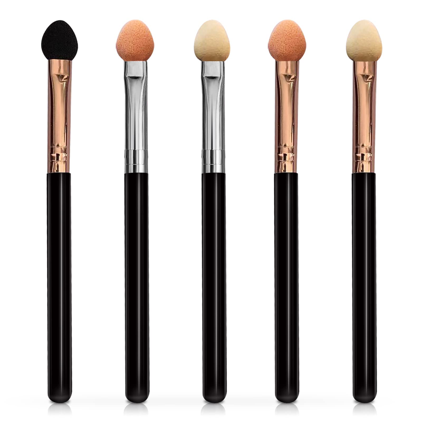 Juego De Aplicadores De Sombras De Ojos Uorpoto Sponge De Doble Cara, 5 Unidades