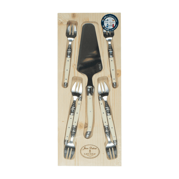 Laguiole Set 7 Piezas Torta Ivory