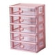 thumbnail image 4 of Organizador De Cajones De Escritorio Estuche Organizador De Cosméticos Para Tocador 5 Cajones Rosa, 4 of 5
