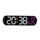 thumbnail image 5 of Reloj Despertador Digital Temperatura Fecha Semana Visualización Para Cabecera Dormitorio Oficina Rosa Rojo, 5 of 5