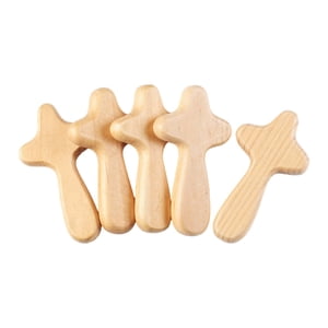 Bothyi - 5X Cruz De Oración Vecino Amigo Amigo Decoración Cruz De Bolsillo De Palma Aferrada A