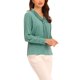 thumbnail image 4 of INSPIRE CHIC Blusas de Mujer de Manga Larga Chiffon Plisado con Lazo en el Cuello Camisa de Oficina L Azul Menta, 4 of 6