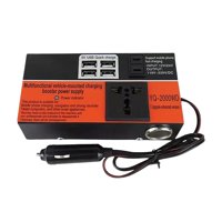 Importclick - Inversor Vaje Auto Convertidor Corriente Multipropósito 12 V 220V 1.5K