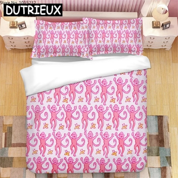 Pink Roller Rabbit ed Bedding Set Duvet Covers Pillowcases Comforter Bedding Set Bedclothes Bed Linen