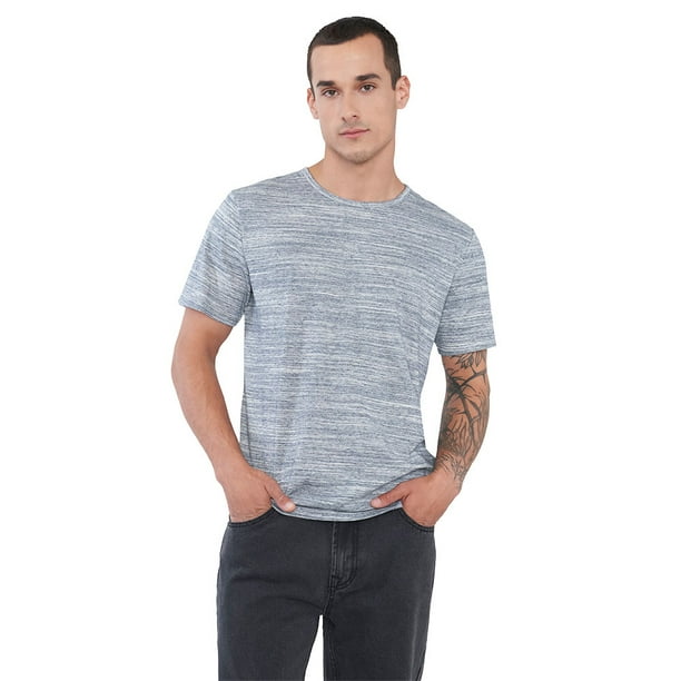 Polera Hombre Melange Azul Corona
