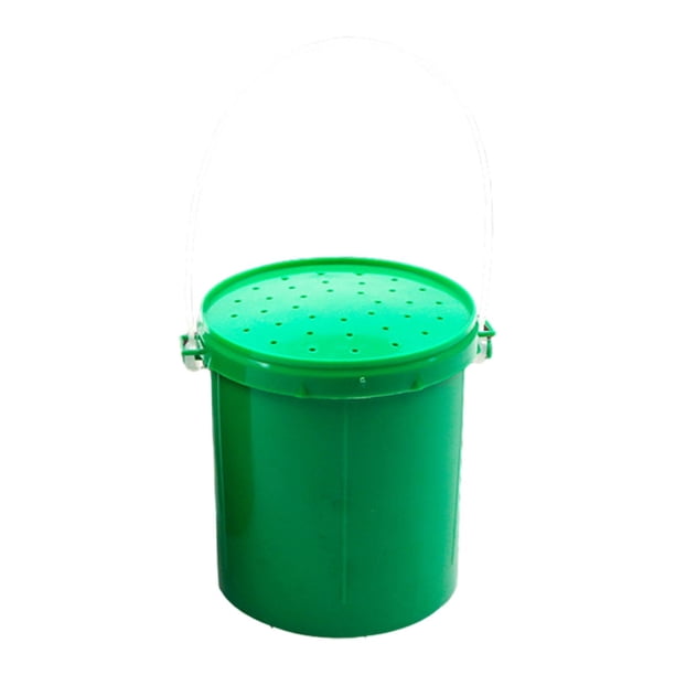 Cubo Porta Cebos, Herramienta de Pesca, Accesorios de Fácil Acceso, Caja de Almacenamiento Transpirable, Estuche para Cebos de Pesca, Suministros para Grande