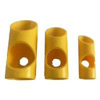 Ioensy - Herramienta De Corte De Tubos De Espuma De 3 Piezas Para Uso Comercial Y Doméstico, Ángulos De 45 Grados, Color Amarillo S