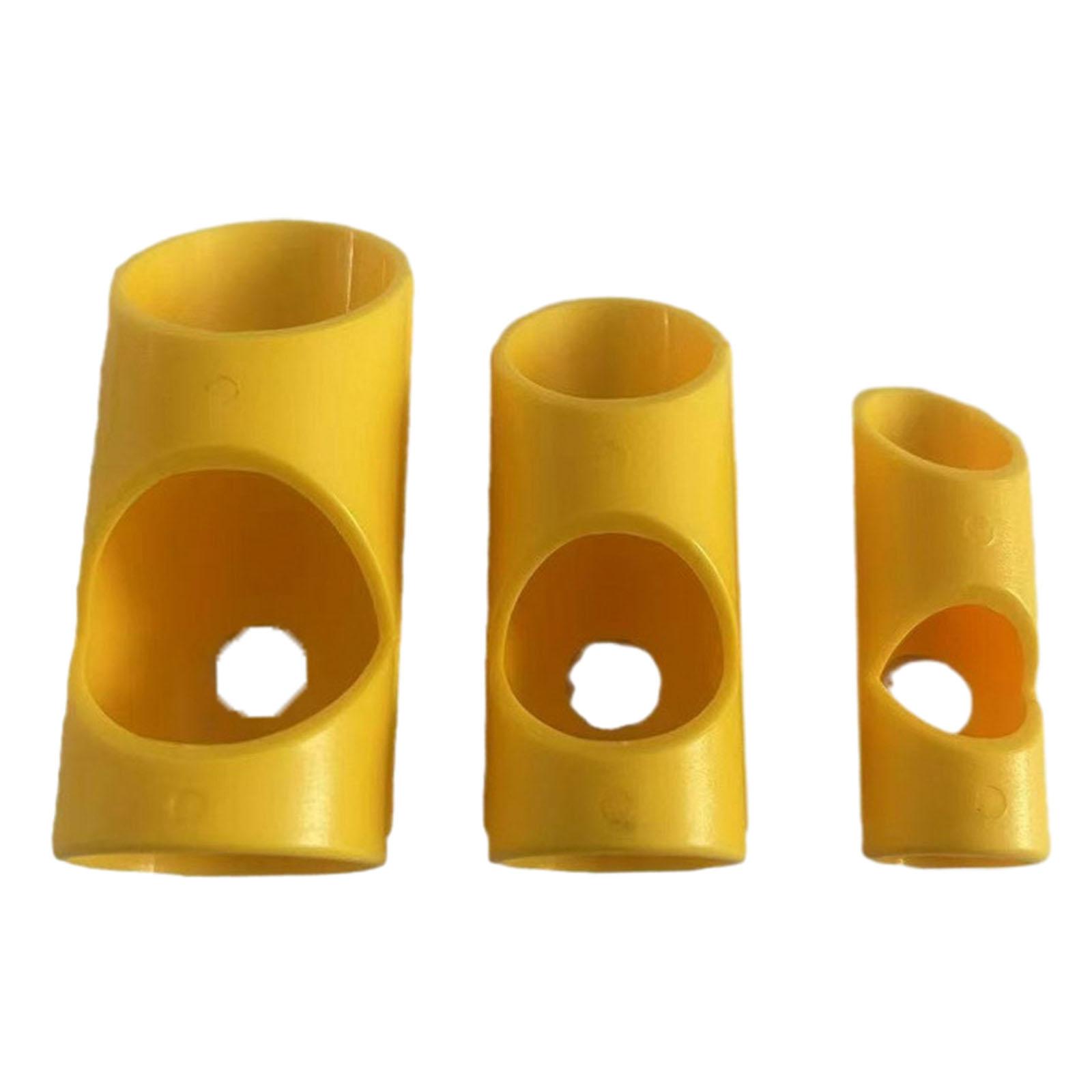 Ioensy - Herramienta De Corte De Tubos De Espuma De 3 Piezas Para Uso Comercial Y Doméstico, Ángulos De 45 Grados, Color Amarillo S