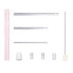 thumbnail image 1 of Kits De Agujas Perforadoras, 2mm, 3,5mm, 5mm, Hilo Para Alfombras, Herramientas De Enganche Para Manualidades, Costura DIY, Rosa, 1 of 5