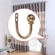 thumbnail image 4 of Ganchos redondos para cortinas, ganchos decorativos para colgar en la pared, ganchos con forma de bola para cortinas, juego de 2, gancho en forma de U de níquel cepillado., 4 of 8