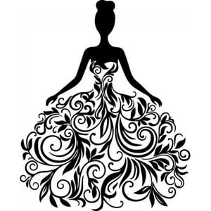 Rienda Libre Graphics - Decomural Wedding Dress Bride Gown Ws-33014