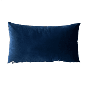 Genérico - Pack De 2 Fundas Terciopelo Liso 30X50 Cm Azul