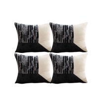 Genérico - Pack De 4 Fundas De Cojin Chenille De Empalme Multicolor 1