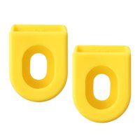 Magideal - Conjunto De 2 Mangas De Protección Para Brazos De Bicicleta De Montaña, Cubiertas Resistentes Al Impacto, Botas De Brazo Para Ciclismo Amarillo