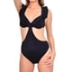 thumbnail image 1 of Trikini con vuelos negro Talla L, 1 of 4