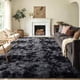 thumbnail image 1 of Alfombra FinRèc Home 140 × 180 cm Tie‑dye gris oscuro, 1 of 8