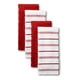 thumbnail image 1 of Juego de toallas de cocina KitchenAid Albany, paquete de 4 unidades, rojo y blanco, 1 of 3