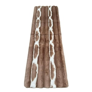 Teng Fei - Alfombra Imitacion Piel De Conejo Extra Suave 60X180 Cm Tf 09