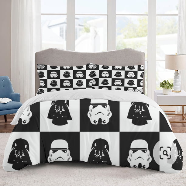 Star Wars Bedding Sets Cartoon Duvet Cover Lightweight 3 Piece Bet Sets for Kids Boys Girls