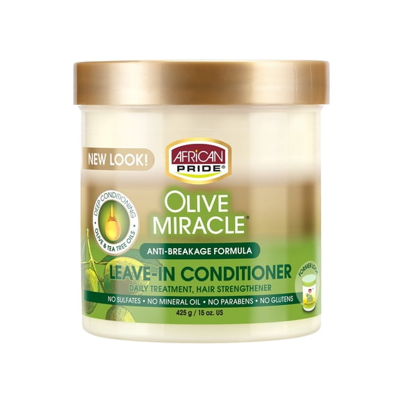 Acondicionador LeaveIn African Pride Olive Miracle 425g Sin Parabenos