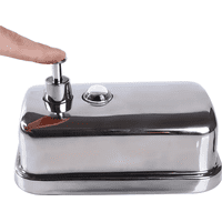 Genérico - Jabonera Dispensador Gel 1L Premium Acero Inox Rellenable Color Metalico