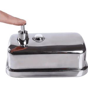 Genérico - Jabonera Dispensador Gel 1L Premium Acero Inox Rellenable Color Metalico