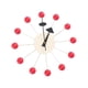 thumbnail image 3 of Reloj De Pared De Bola Redonda, Simple, De Mediados De Siglo, Para Sala De Estudio, Decoración De Dormitorio, Relojes, Bola Roja, 3 of 5