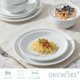 thumbnail image 3 of Juego de vajilla blanco de 12 piezas ONEMORE (platos y cuencos), 3 of 8